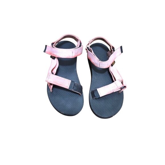 Teva Kids Pink & Black Outdoor Sandals Size 5 - Picture 1 of 8